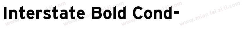 Interstate Bold Cond字体转换
